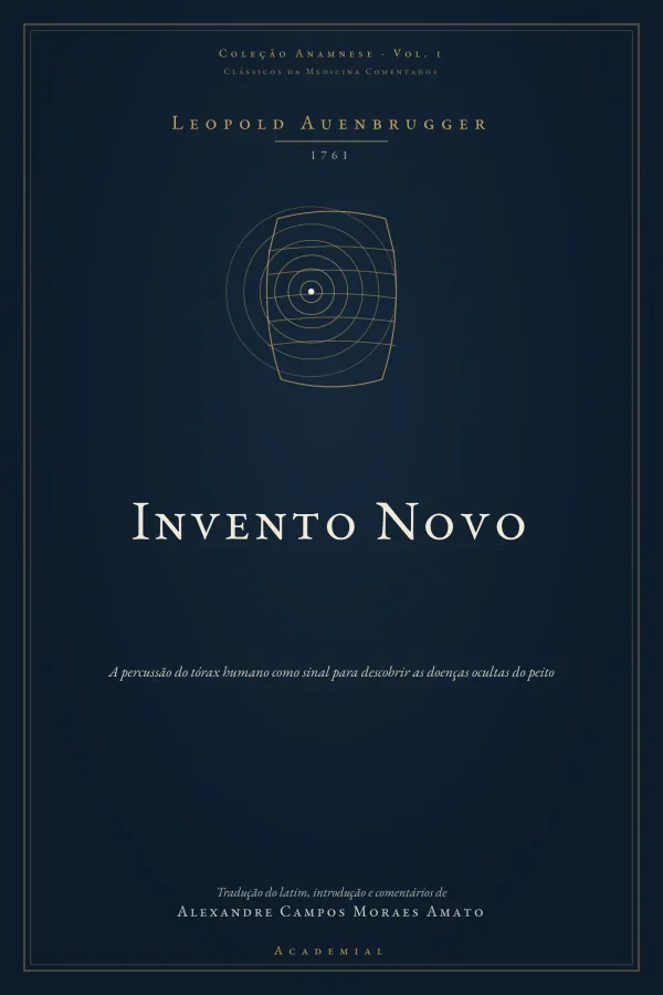 Capa do Vol. 1 — Invento Novo, de Leopold Auenbrugger