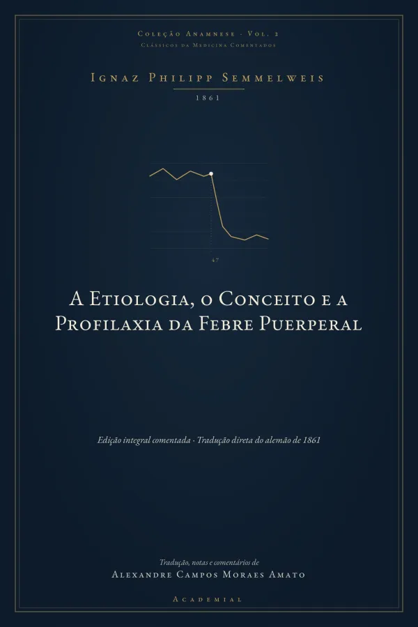 Capa do Vol. 2 — A Etiologia, o Conceito e a Profilaxia da Febre Puerperal, de Semmelweis